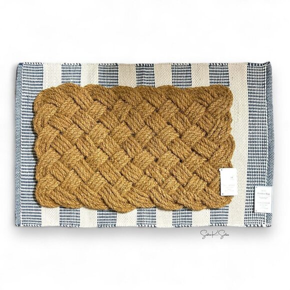 Studio McGee Lovers Knot Door Mat Neutral 18x30‎ - Threshold - Picture 4 of 5